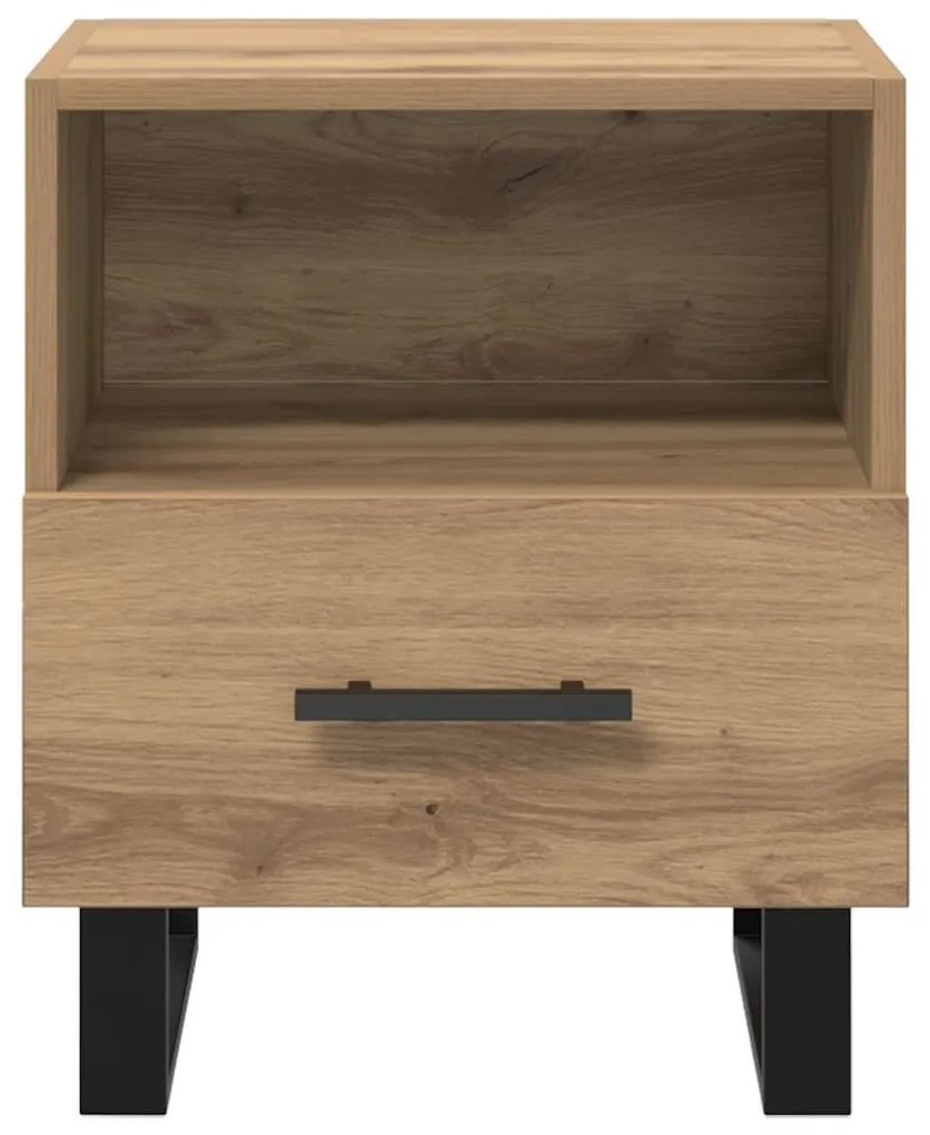 vidaXL Κομοδίνο 2 pcs Artisan Oak 40 x 35 x 47,5 εκ Επεξεργασμένο ξύλο