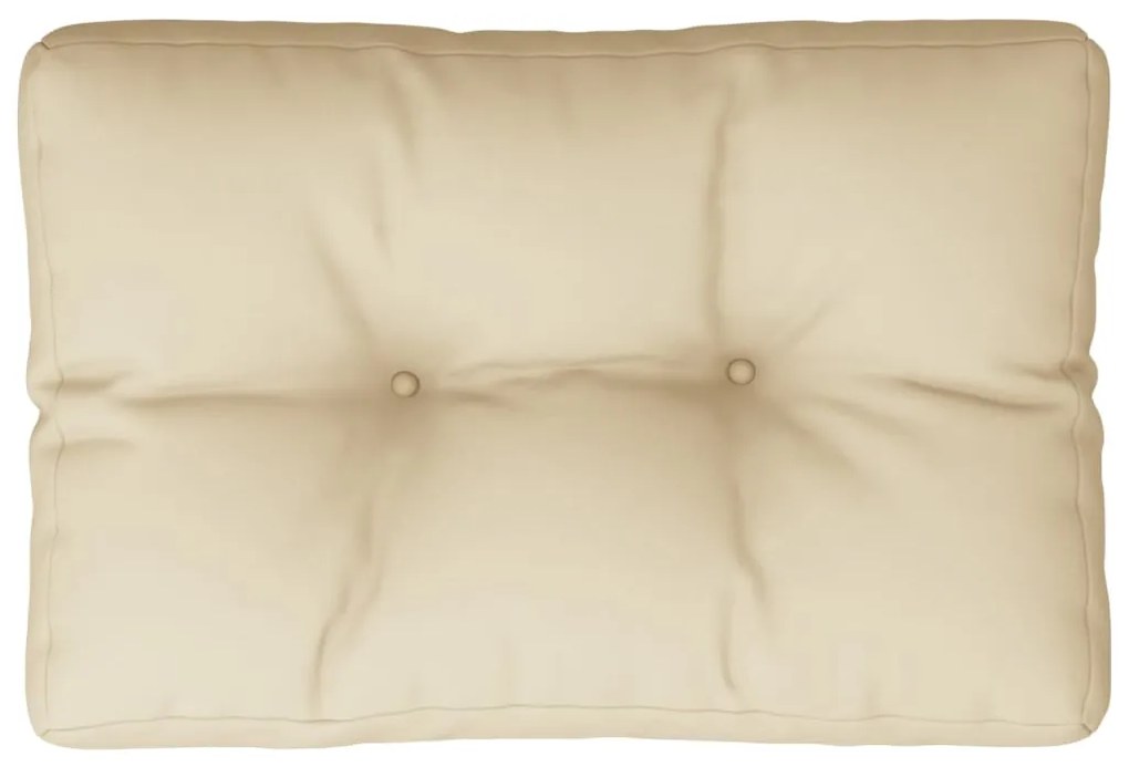 vidaXL Μαξιλάρι Παλέτας Μπεζ 60 x 40 x 12 εκ. Υφασμάτινο