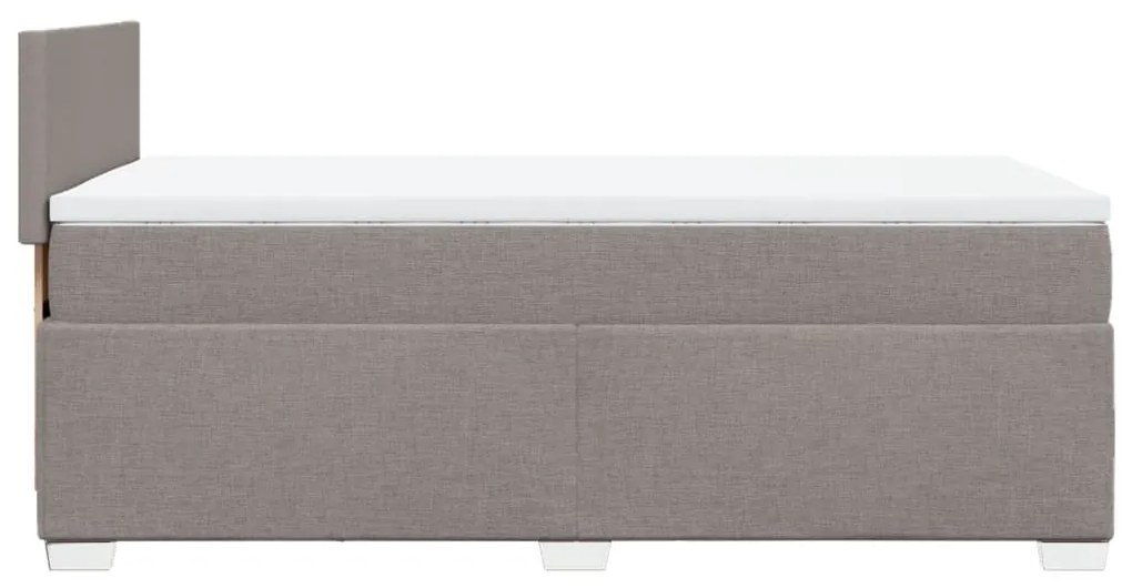 ΚΡΕΒΑΤΙ BOXSPRING ΜΕ ΣΤΡΩΜΑ TAUPE 100 X 200 ΕΚ. ΥΦΑΣΜΑΤΙΝΟ 3288096