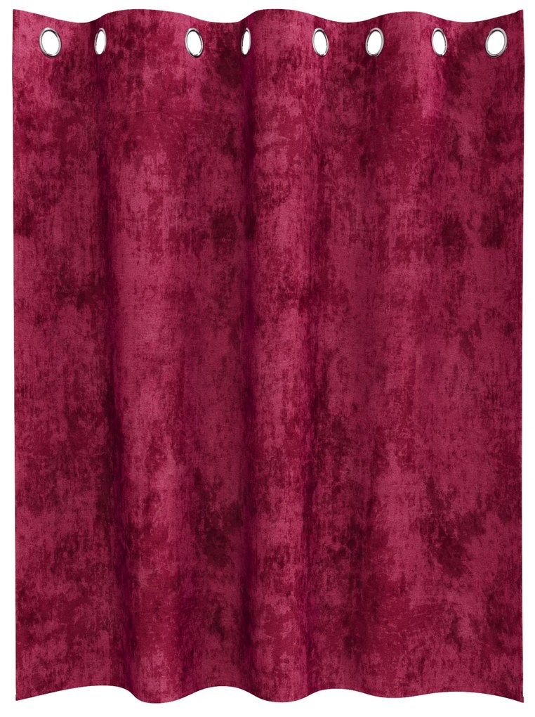 vidaXL Κουρτίνα με κουρτίνες 2 pcs Μπορντό 140 x 140 cm Βελούδο