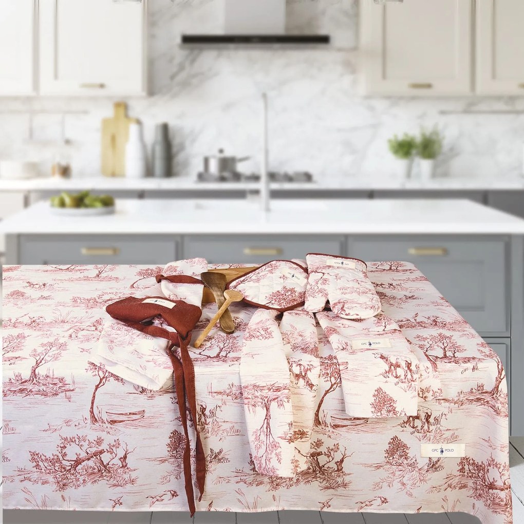 Runner 2660 Terracotta-Ecru Greenwich Polo Club 40X150 40x150cm 100% Βαμβάκι