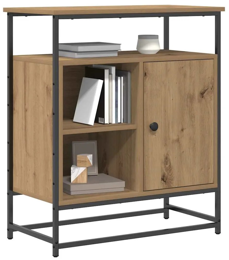 vidaXL Πλαϊνό γραφείο artisan δρυς 69 x 35 x 80 εκ Επεξεργασμένο ξύλο