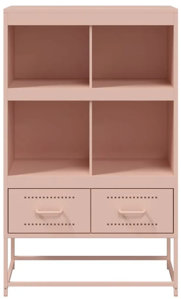 vidaXL Ντουλάπα Ροζ 68 x 39 x 111,5 εκ. από Χάλυβα