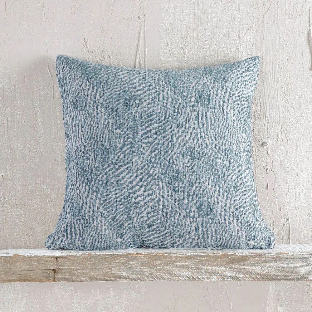Μαξιλαροθήκη Διακοσμητική Fidel Blue Ρυθμός 40Χ40 Cotton,Chenille