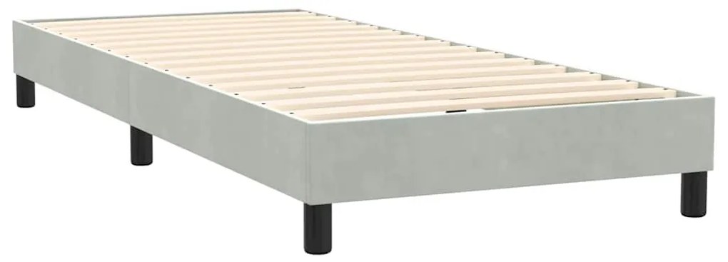 BOX SPRING ΚΡΕΒΑΤΙ ΜΕ ΣΤΡΩΜΑ ΑΝΟΙΧΤΟ ΓΚΡΙ 90X220 ΕΚ. ΒΕΛΟΥΔΙΝΟ 3316719