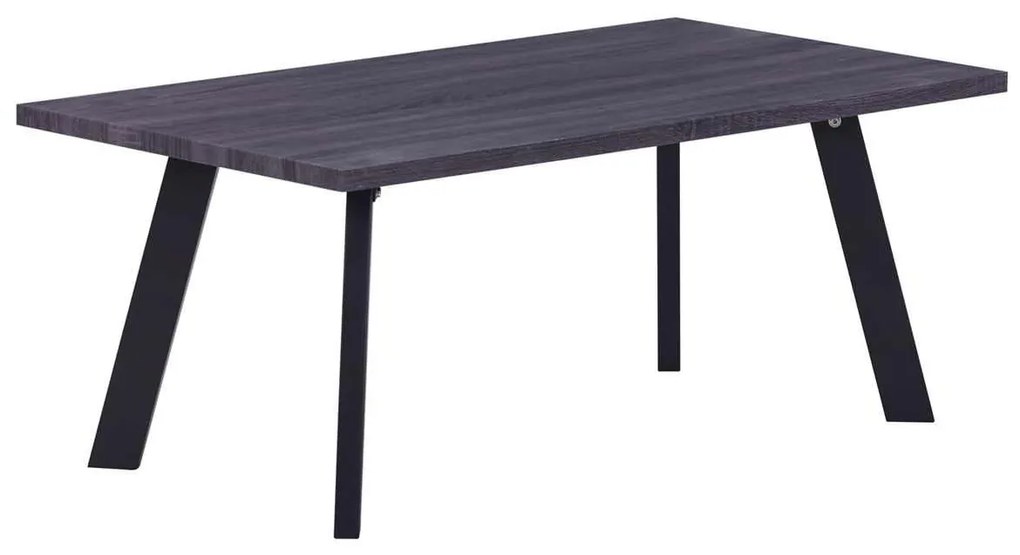 Τραπ.Σαλονιού BAXTER 110x60cm Grey Walnut/Βαφή Μαύρη