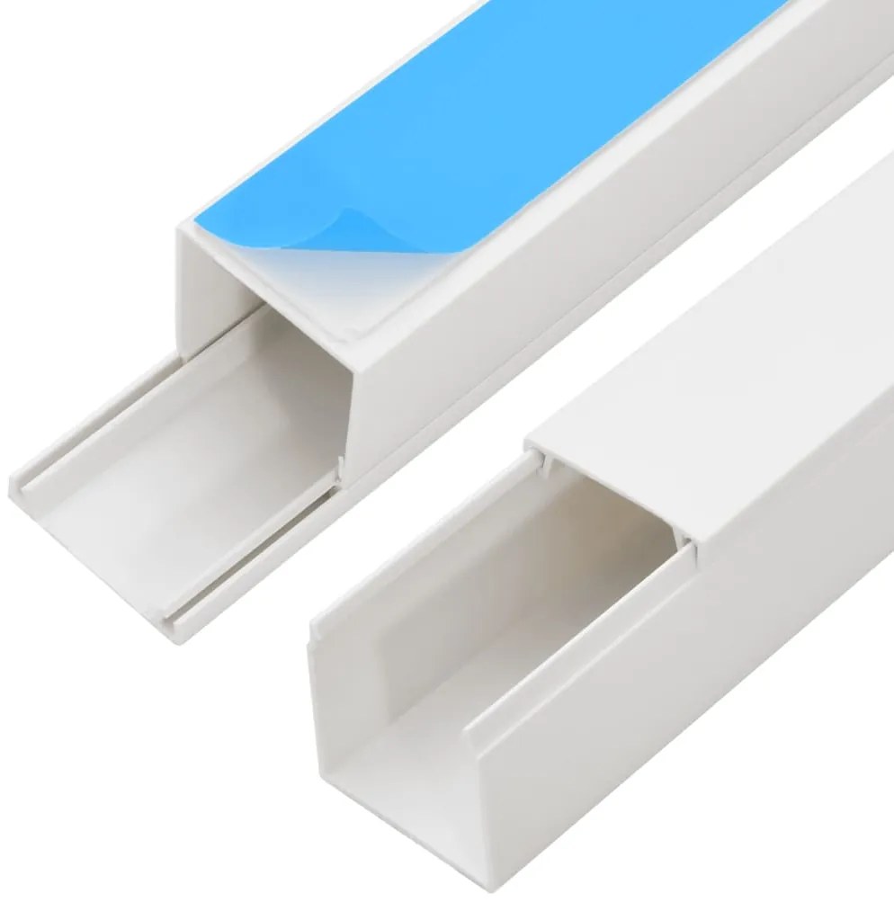 vidaXL Κανάλι Καλωδίων Αυτοκόλλητο 25 x 16 χιλ. 10 μ. από PVC