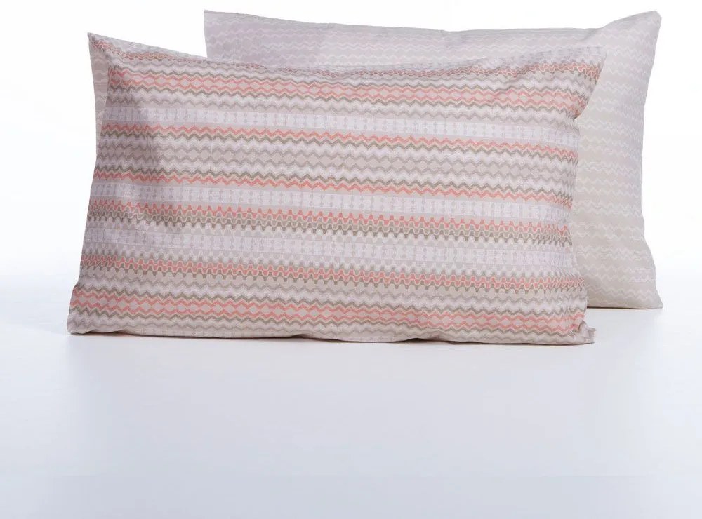 Μαξιλαροθήκη Quantro Beige Nef-Nef Homeware 52 X 72 100% Βαμβάκι