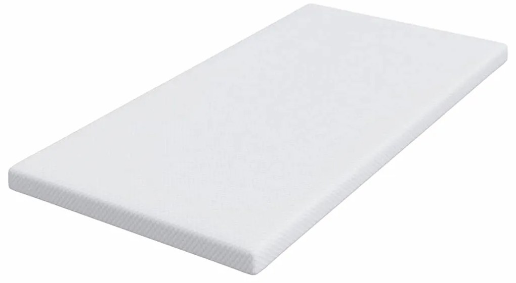vidaXL Στρώματα Λευκό 120 x 200 cm 100% ύφασμα πολυεστέρα με τζακάρ