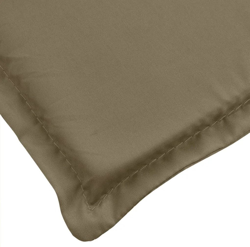 vidaXL Μαξιλάρι Πάγκου Κήπου Taupe Μελανζέ 180x50x7 εκ. Ύφασμα