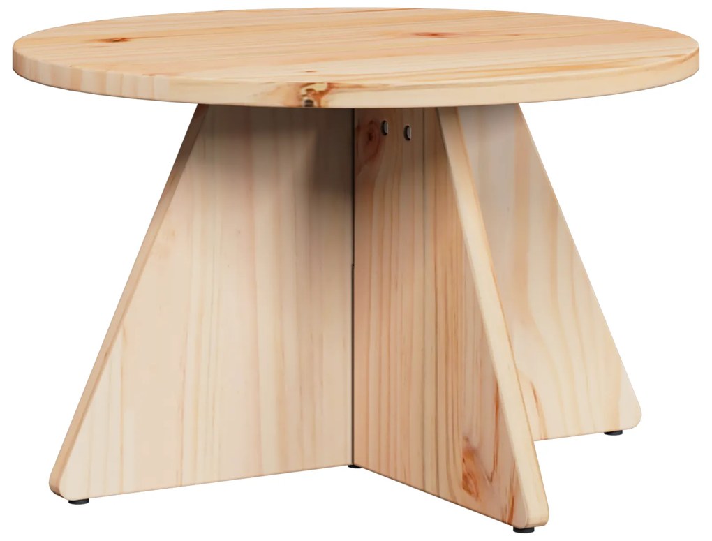 vidaXL Τραπεζάκι σαλονιού 3 pcs Φυσικό 49 x 49 x 30 εκ.