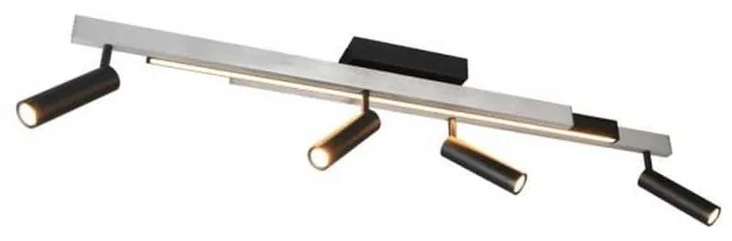 Φωτιστικό Οροφής - Σποτ Zeno 648310505 133x8x23cm Silver-Black Trio Lighting