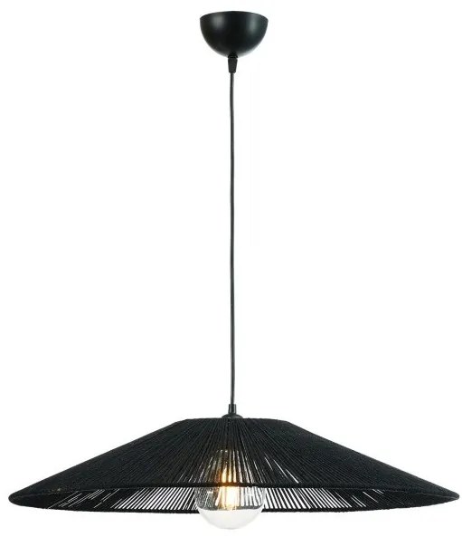 Κρεμαστό Φωτιστικό Οροφής E27 IP20 Σχοινί Arkolight-984-4/70-Μαύρο 984-4/70