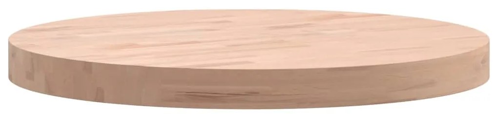 vidaXL Επιφάνεια Τραπεζιού Στρογγυλή Ø50x4 εκ. Μασίφ Ξύλο Οξιάς
