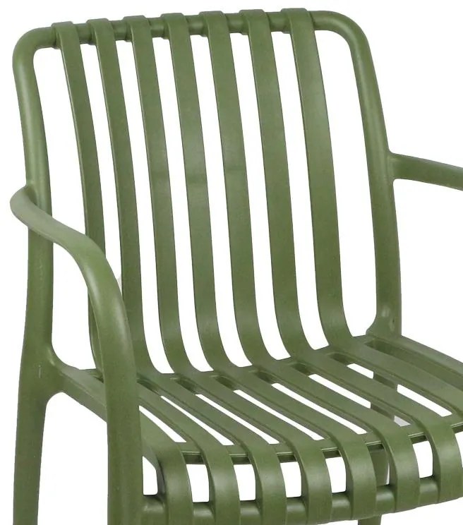 Καρέκλα - Πολυθρόνα Zoi pp σε σκούρη πράσινη απόχρωση 58.5x54x80 εκ. 58.5x54x80 εκ.