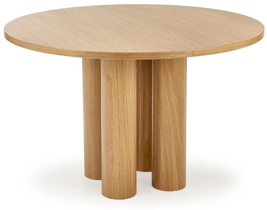 Τραπέζι Houston 1404, Δρυς, 77cm, 40 kg, Ινοσανίδες μέσης πυκνότητας, Φυσικό ξύλο καπλαμά | Epipla1.gr