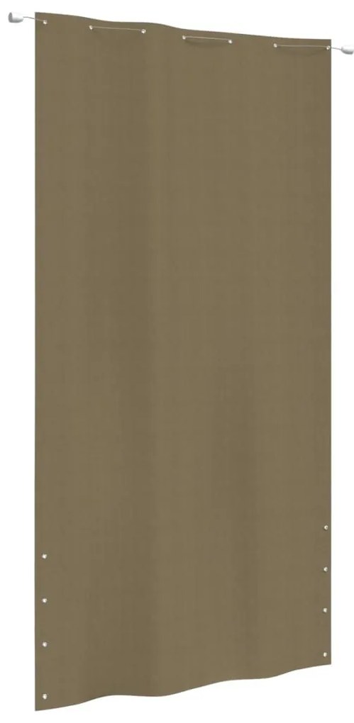 Διαχωριστικό Βεράντας Taupe 140 x 240 εκ. Ύφασμα Oxford - Μπεζ-Γκρι