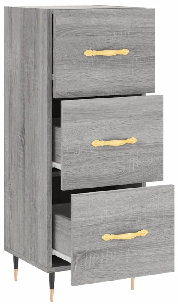vidaXL Ντουλάπι Γκρι Sonoma 34,5x34x90 εκ. από Επεξεργασμένο Ξύλο