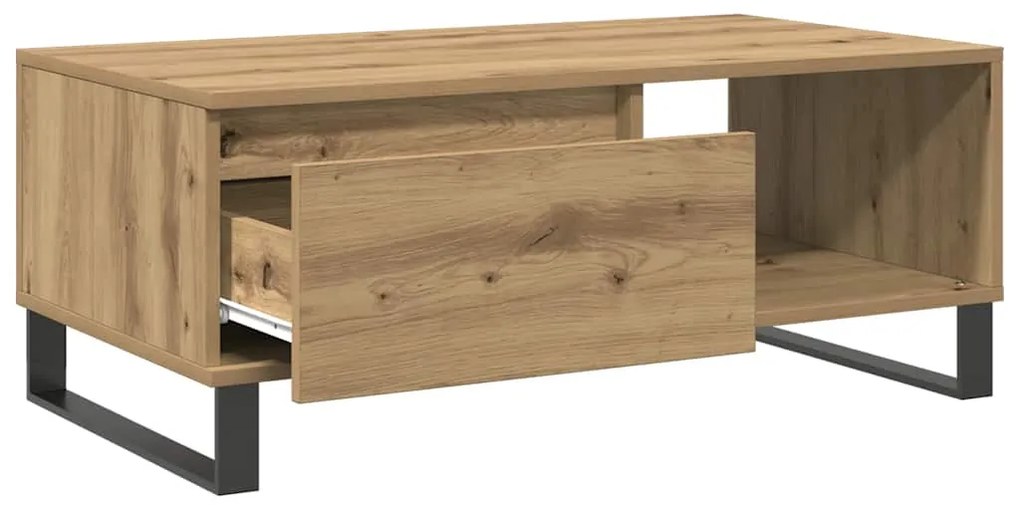 vidaXL Τραπεζάκι Σαλονιού Αρτισιανή Δρυς 90x50x36,5εκ Επεξεργασμ. Ξύλο