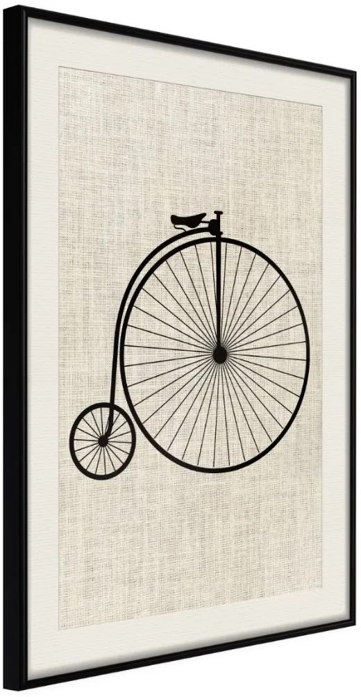 Αφίσα - Penny-Farthing - 40x60 - Μαύρο - Με πασπαρτού