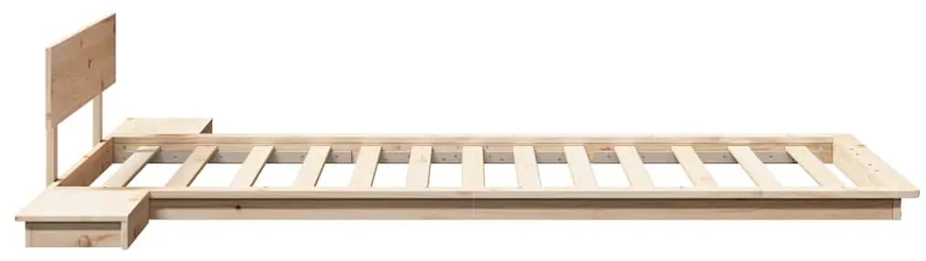 vidaXL Σκελετός Κρεβατιού Καφέ 80 x 200 cm ξύλο