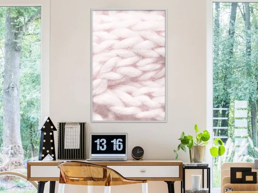 Αφίσα - Pale Pink Knit - 20x30 - Χρυσό - Χωρίς πασπαρτού