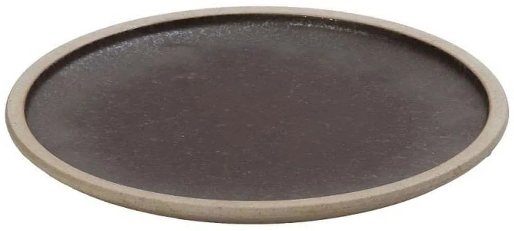 Πιάτο Ρηχό Karma VRA107K6 20,5x20,5x2cm Brown Espiel Porcelain