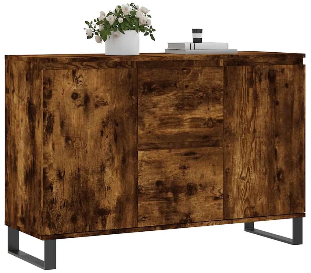 vidaXL Ντουλάπι Καπνιστή Δρυς 104x35x70 εκ. από Επεξεργασμένο Ξύλο