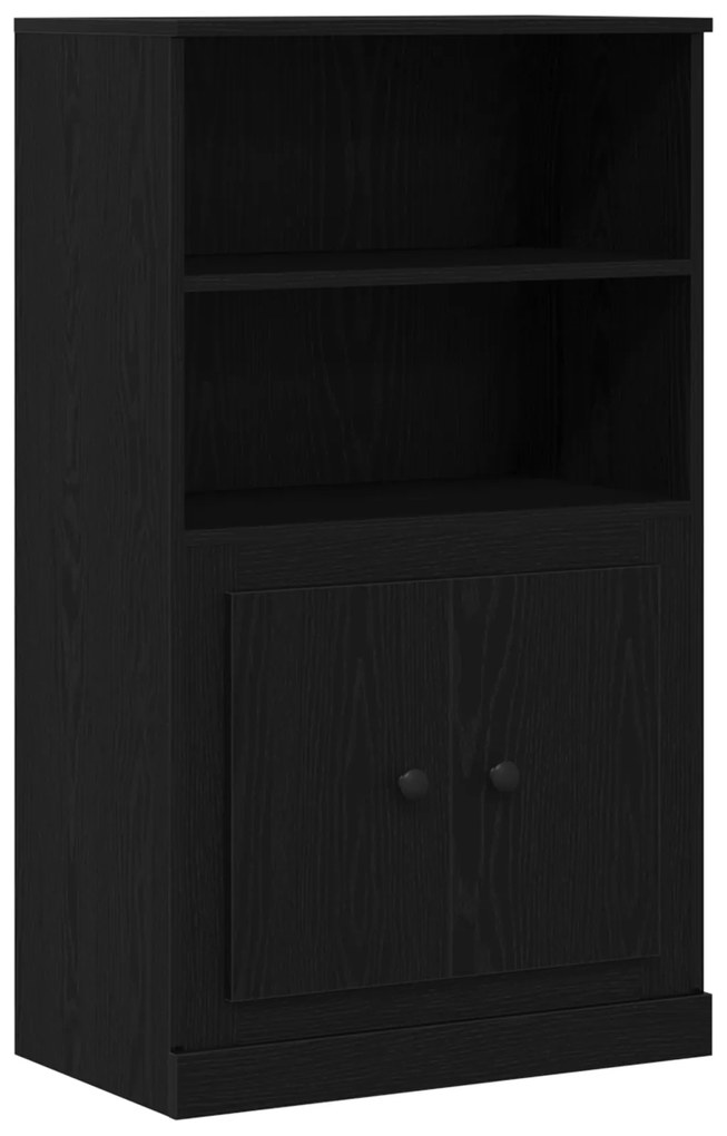 vidaXL Υψηλός ντουλάπι Μαύρη Δρυς 132x35,5x103,5 εκ Επεξεργασμένο Ξύλο