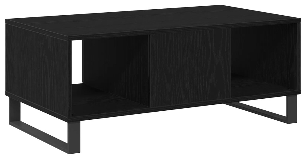 vidaXL Τραπέζι Καφέ Μαύρη Δρυς 90x50x36,5 εκ. Κατασκευασμένο από Ξύλο