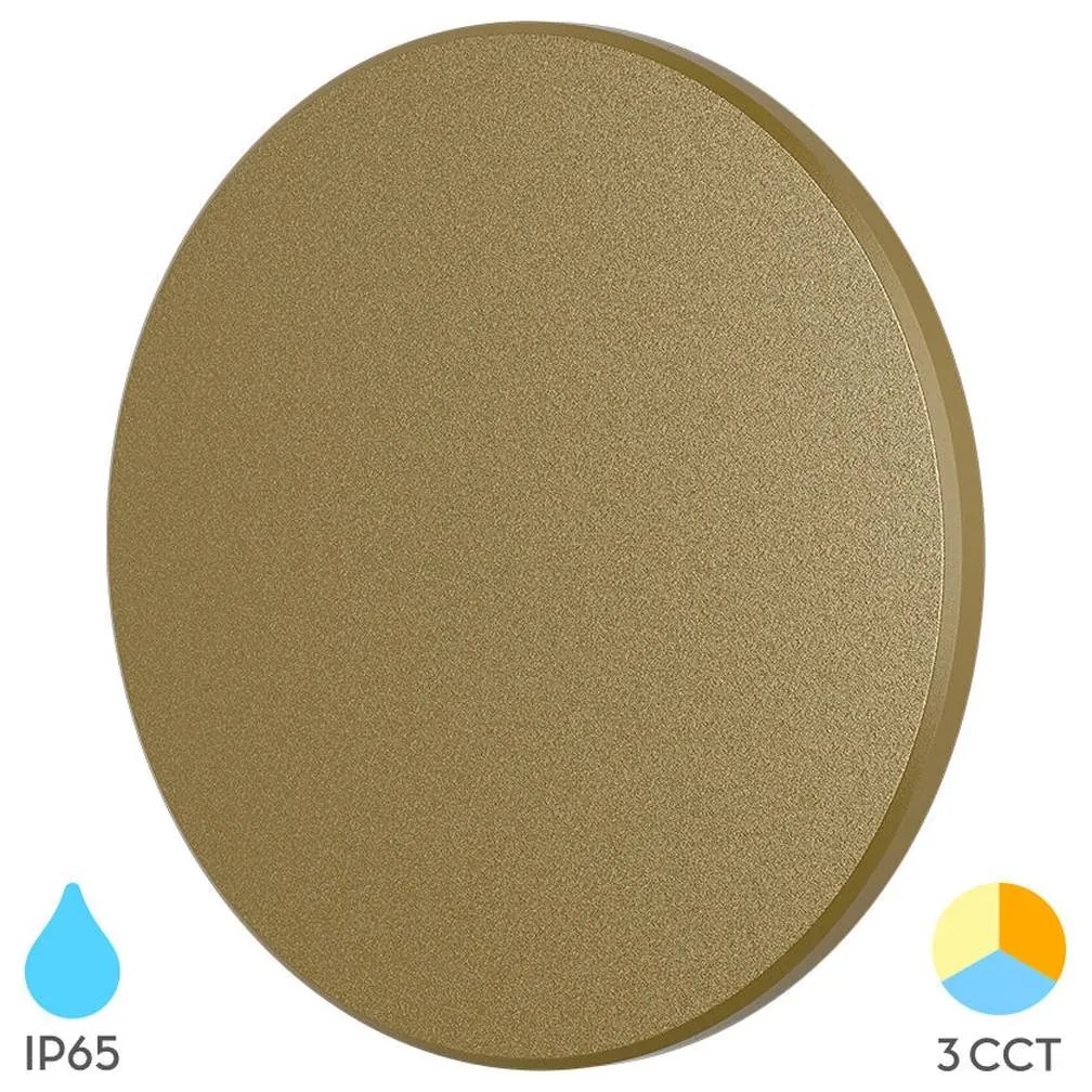 Φωτιστικό Επίτοιχο Braytron BG37-00286 Χρυσό Ματ (Gold Mat- Satin) CCT3