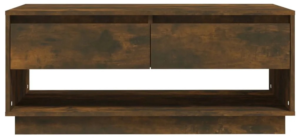 vidaXL Τραπεζάκι Σαλονιού Καπνιστή Δρυς 102,5x55x44 εκ. Επεξ. Ξύλο