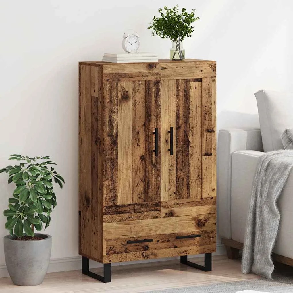 vidaXL Highboard Παλιό Ξύλο 69,5 x 31 x 115 εκ. Επεξεργασμένο ξύλο