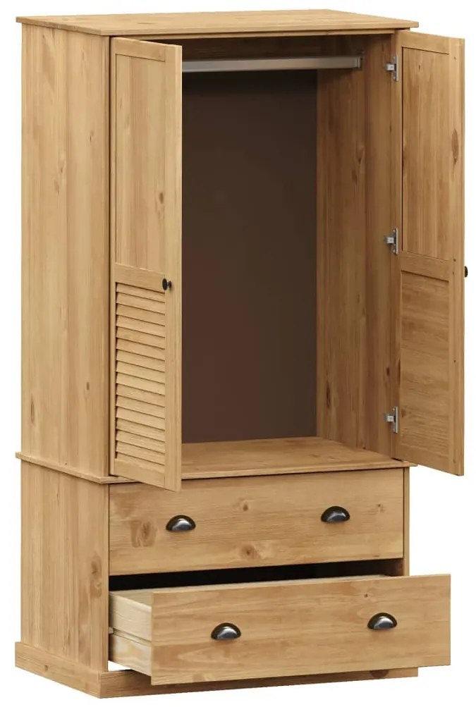 vidaXL Ντουλάπα VIGO 90 x 55 x 170 εκ. από Μασίφ Ξύλο Πεύκου