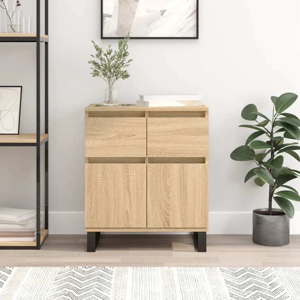 vidaXL Συρταριέρα Sonoma Δρυς 60x35x70 εκ. Επεξεργασμένο Ξύλο