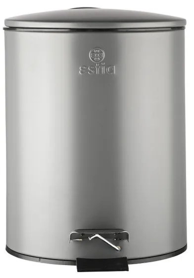 ESTIA ΧΑΡΤΟΔΟΧΕΙΟ ΜΠΑΝΙΟΥ CLASSIC SOFT CLOSE 5lt ΜΑΤ ΓΚΡΙ