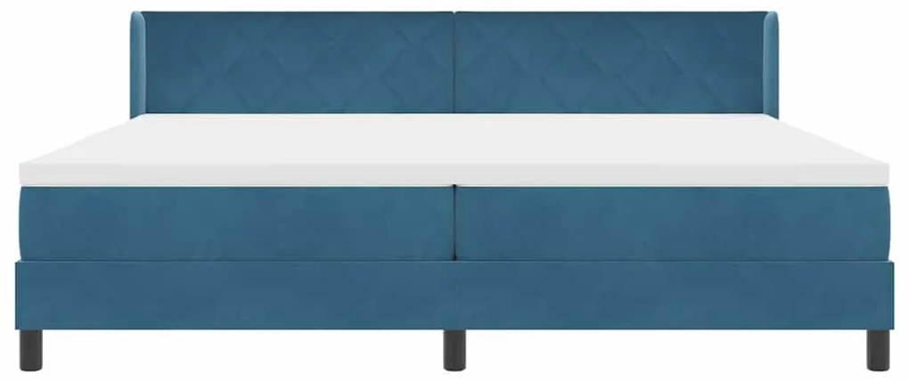 vidaXL Κρεβάτι με Ελατήρια και Στρώμα Μαύρο 100x200 εκ. Βελούδο