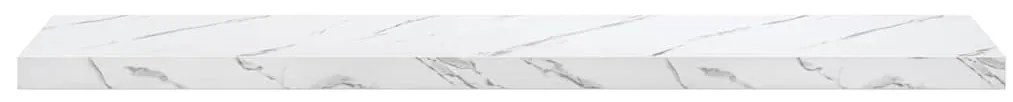 vidaXL Ράφι Τοίχου Λευκό Μάρμαρο 120 x 23,5 x 4 εκ Επεξεργασμένο ξύλο