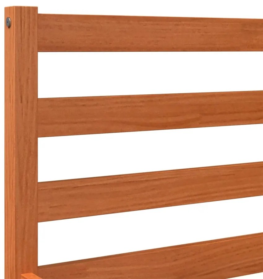 vidaXL Σκελετός Κρεβ. Χωρίς Στρώμα Καφέ Κεριού 180x200 εκ Μασίφ Πεύκο