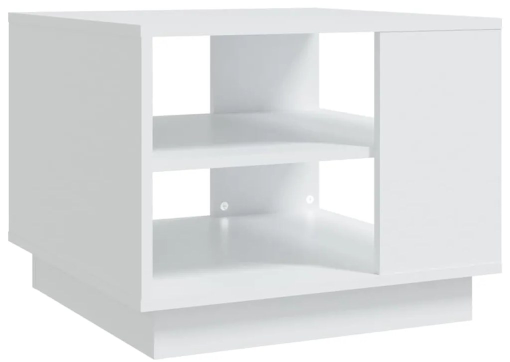 vidaXL Τραπεζάκι Σαλονιού Λευκό 55 x 55 x 43 εκ. από Επεξεργ. Ξύλο