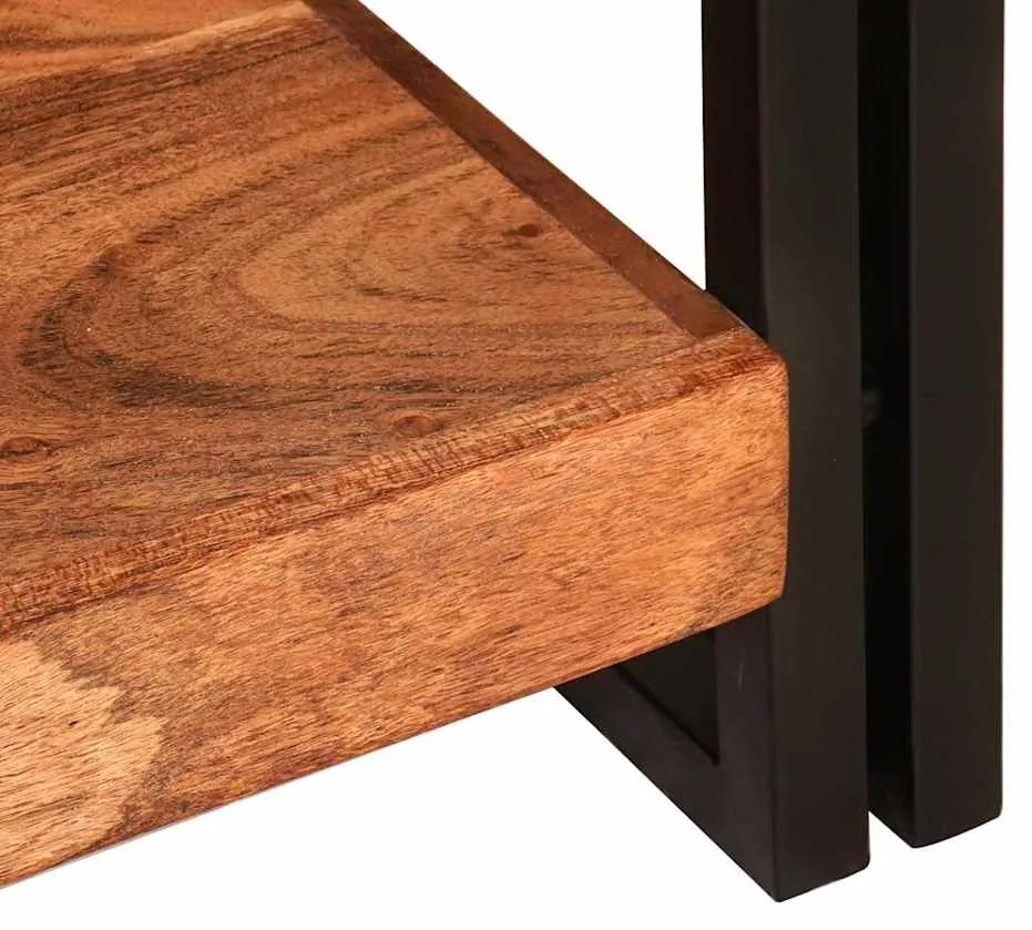 vidaXL Τραπέζι κονσόλας Καφέ 90 x 33 x 75 εκ Μασίφ ξύλο ακακίας