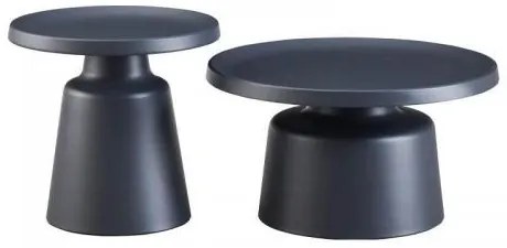 ΣΕΤ 2 ΤΡΑΠΕΖΑΚΙΑ ΣΑΛΟΝΙΟΥ Fylliana FL830 ΓΚΡΙ ΧΡΩΜΑ 50x47εκ &amp; 70x39εκ 644-225-007