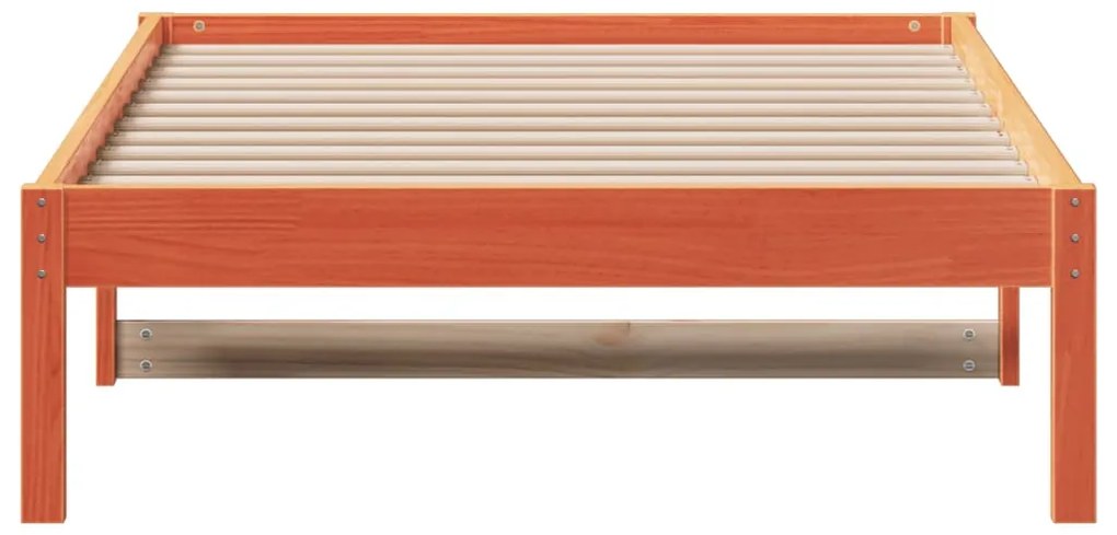 vidaXL Καναπές Κρεβάτι Χωρίς Στρώμα Καφέ 90x190 εκ. Μασίφ Ξύλο Πεύκου