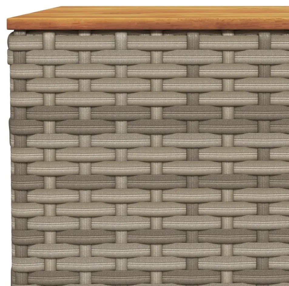 vidaXL Σετ Σαλονιού Κήπου 7 τεμ. Γκρι Συνθετικό Ρατάν με Μαξιλάρια