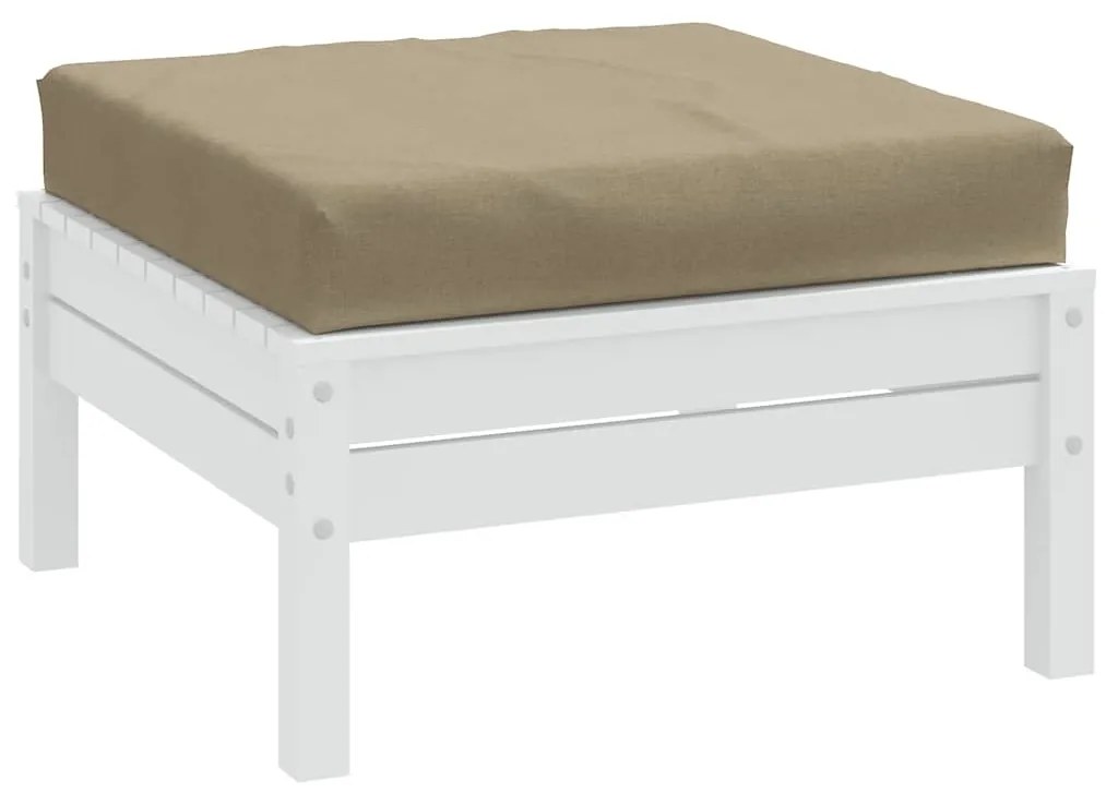 vidaXL Μαξιλάρι Παλέτας Taupe 60x60x9,5 εκ. Ύφασμα