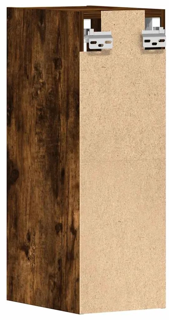 vidaXL κρεμαστό ντουλάπι Riga καπνιστή δρυς 20x29,5x60 cm Ξύλο μηχανής