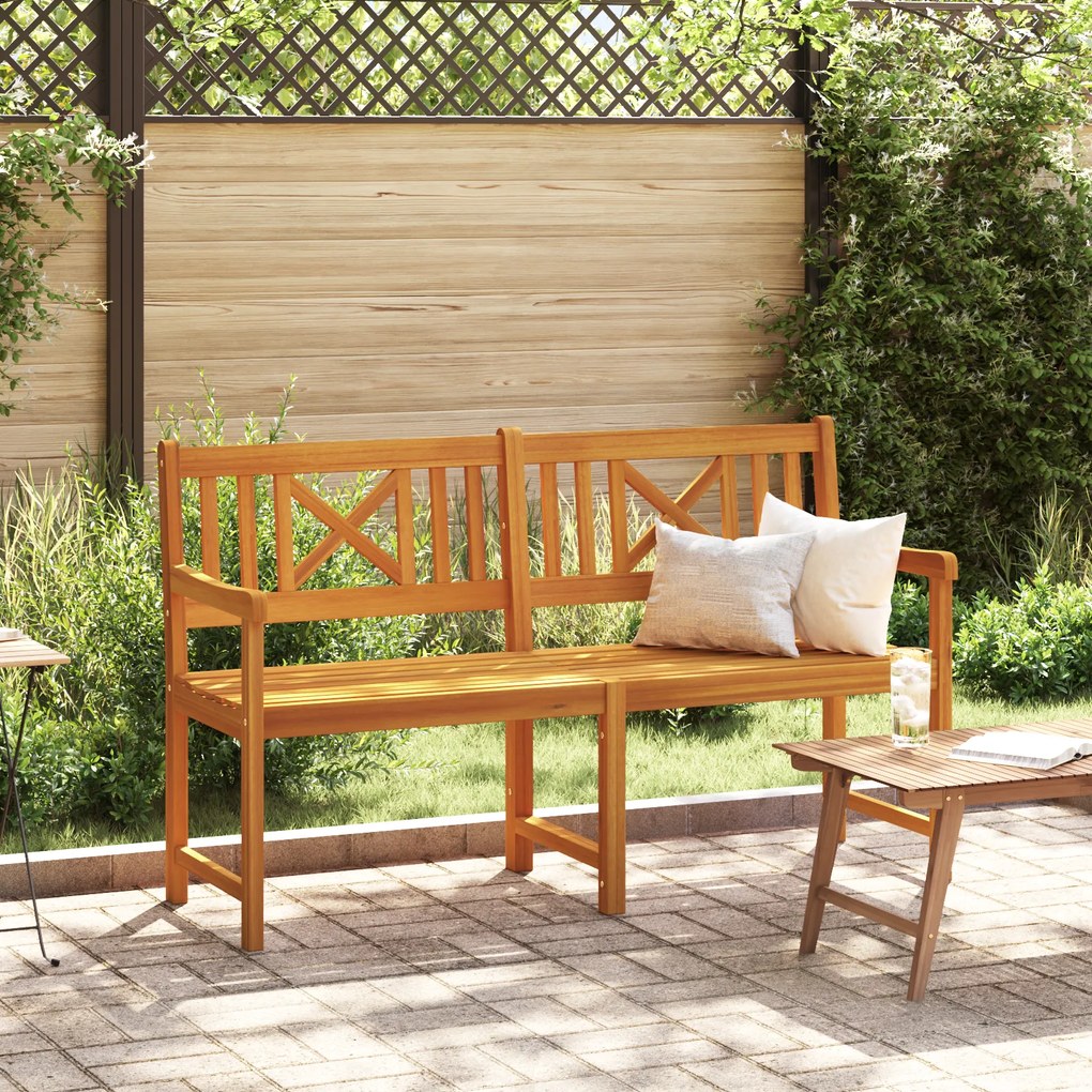 vidaXL Πάγκος Κήπου 150x55.5x90 εκ Μασίφ Ξύλο Ακακίας