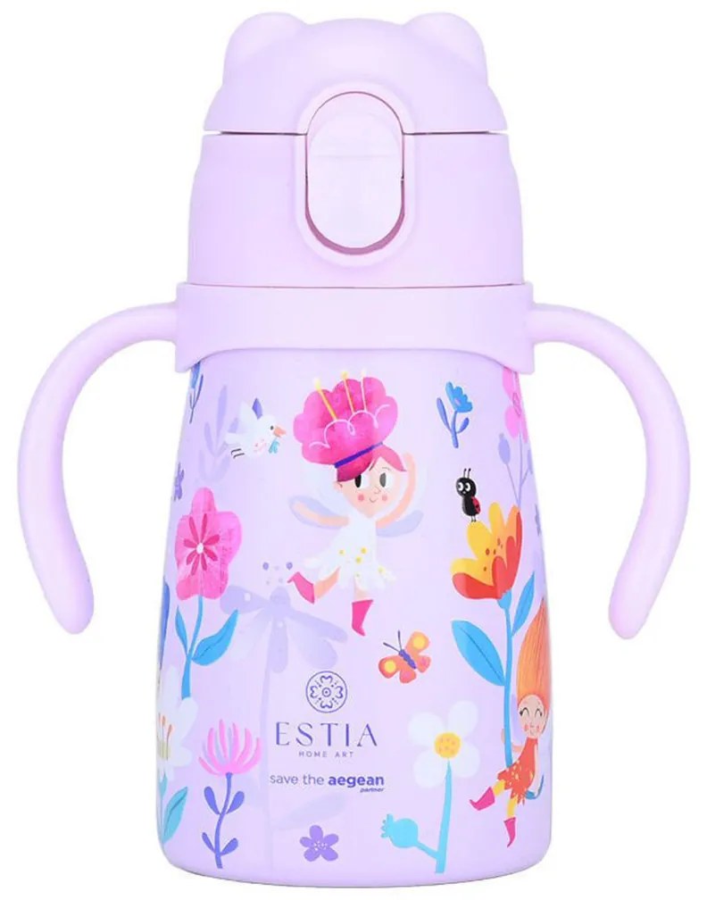 Παγούρι - Θερμός 300ml Με Καλαμάκι Estia Save The Aegean Fairy Tales 01-34214