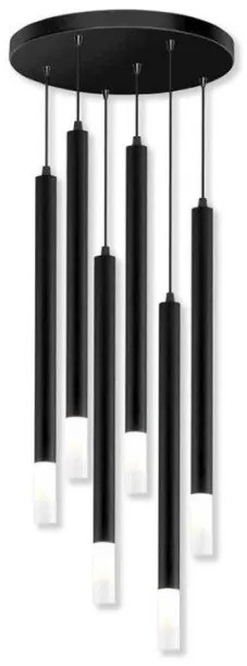 Κρεμαστό Φωτιστικό Οροφής 100-01224-13 Luma-100-01224-13-BLACK-Μαύρο 100-01224-13-BLACK
