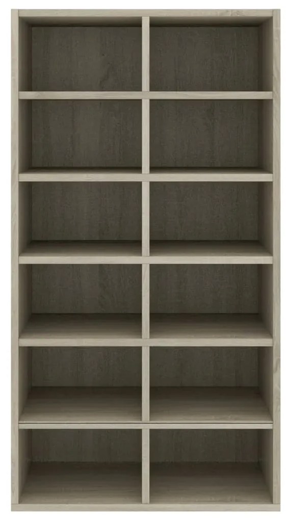 vidaXL Παπουτσοθήκη Sonoma Δρυς 54x34x100,5 εκ. από Επεξεργασμένο Ξύλο